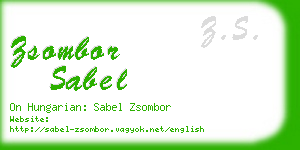 zsombor sabel business card